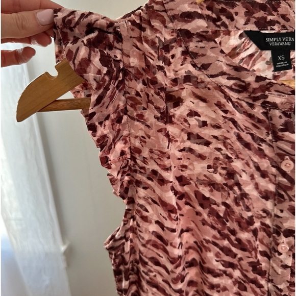 Simply Vera Vera Wang Ruffle Sleeve Midi Dress - Picture 5 of 7